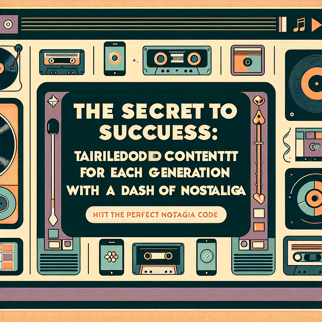 세대별 추억 코드로 타겟 맞춤형 콘텐츠 만들기, 성공 비법은 무엇일까