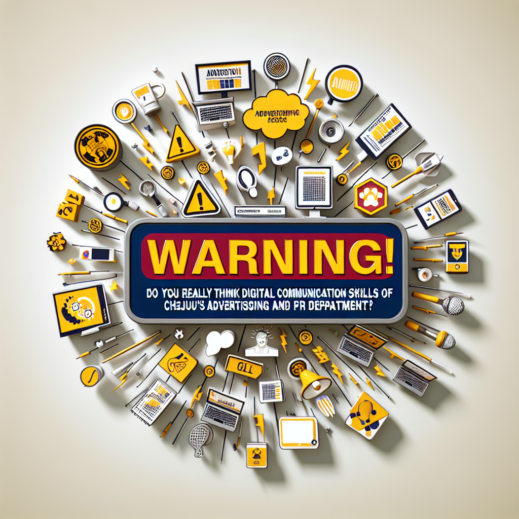 경고! 청주대 광고홍보학과의 디지털 소통전문성, 정말 위험하다고 생각하십니까
