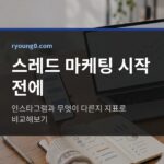 스레드 마케팅 시작 전에, 인스타그램과 무엇이 다른지 지표로 비교해보기